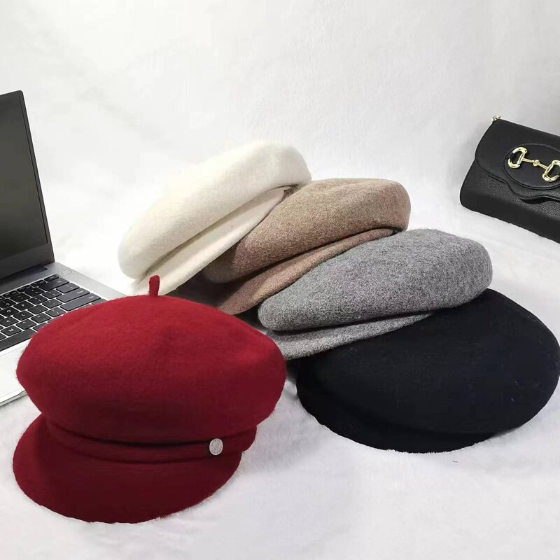 Spandex Beret Manufacturer - OEM New Jacquard Beret Octagonal Duckbill