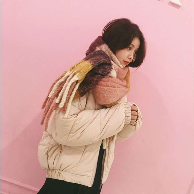 Shawl Factory - OEM Women's Plaid Tassels Thick Winter Warm