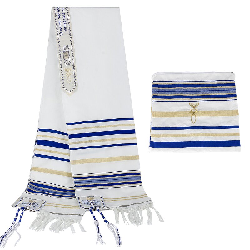 Tallit Shawl Supplier - OEM Wholesale Custom Israel Jewish Polyester