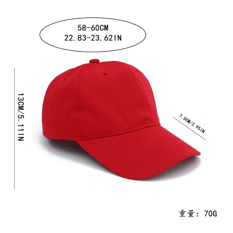 Baseball Cap Factory - OEM Pure Cotton 6-Piece Sporty Soft Top Custom