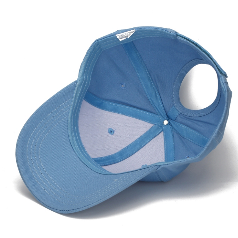 Ponytail Baseball Cap Factory - OEM New Cotton European Women's Solid