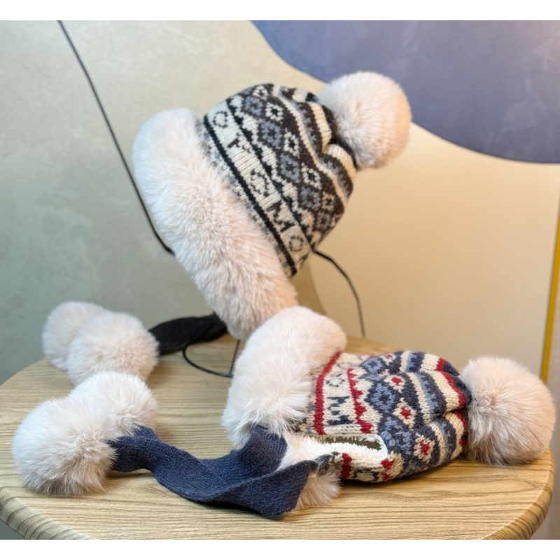 Ski Warm Hat Supplier - OEM Customized Winter Knitted Pilot Hat