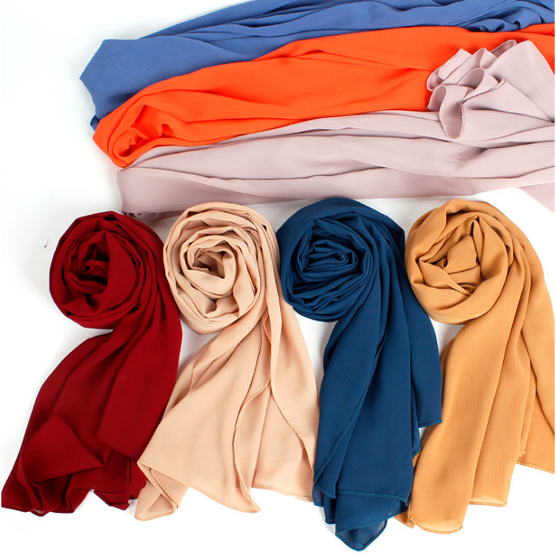Hijab Scarf Supplier - OEM Factory Wholesale 100D Crepe Chiffon