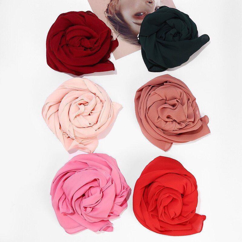 Hijab Scarf Supplier - OEM Factory Wholesale 100D Crepe Chiffon