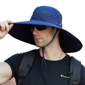 Fisherman's Hat Supplier - OEM Enlarged Brim Men's Waterproof Sun Hat