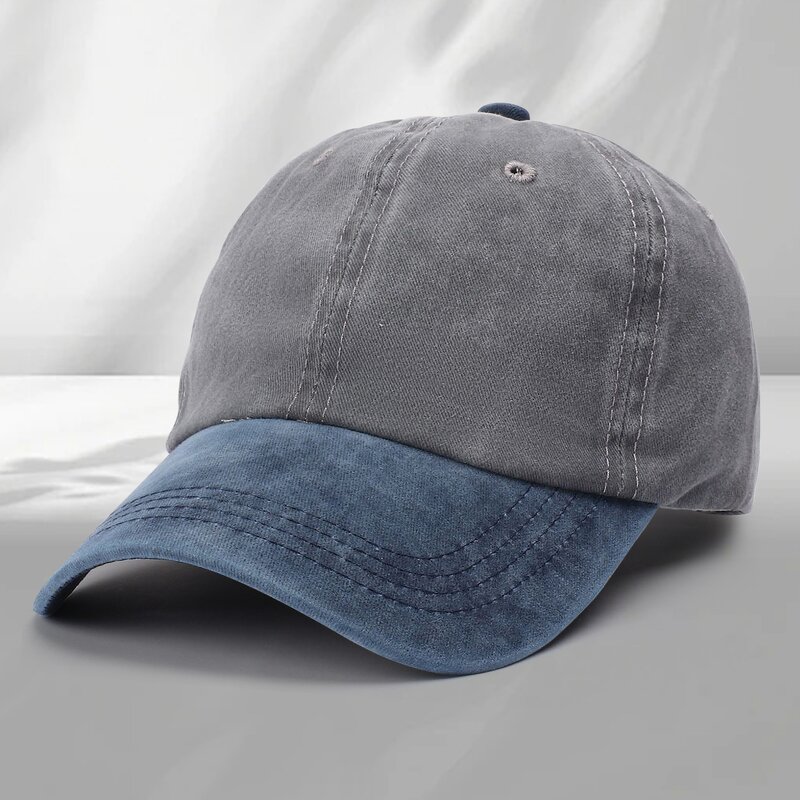 Baseball Caps Factory - OEM Fashion Blank Two Tone Wash Distressed