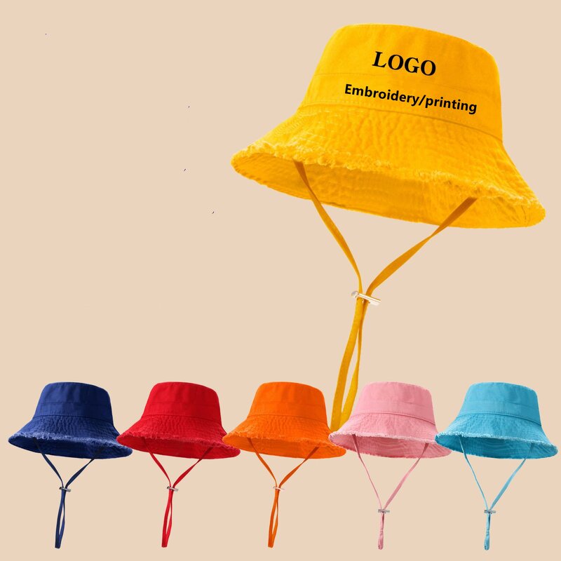 Bucket Hat Supplier - OEM Spring Summer Washed Large Eaves Fur Edge