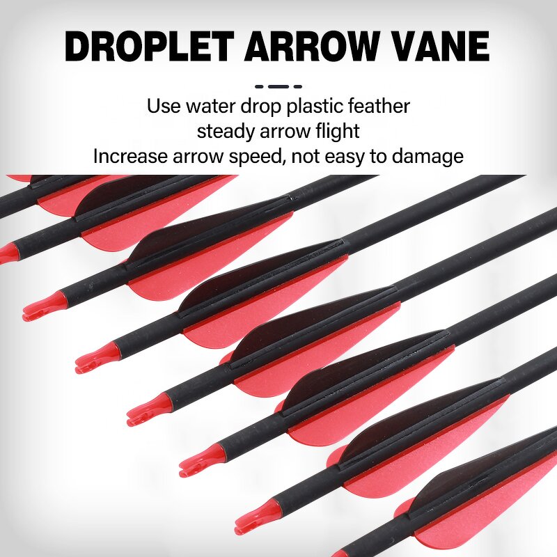 Mixed Carbon Arrow Factory - 7.8 mm 30 Inch Replaceable Tips Target