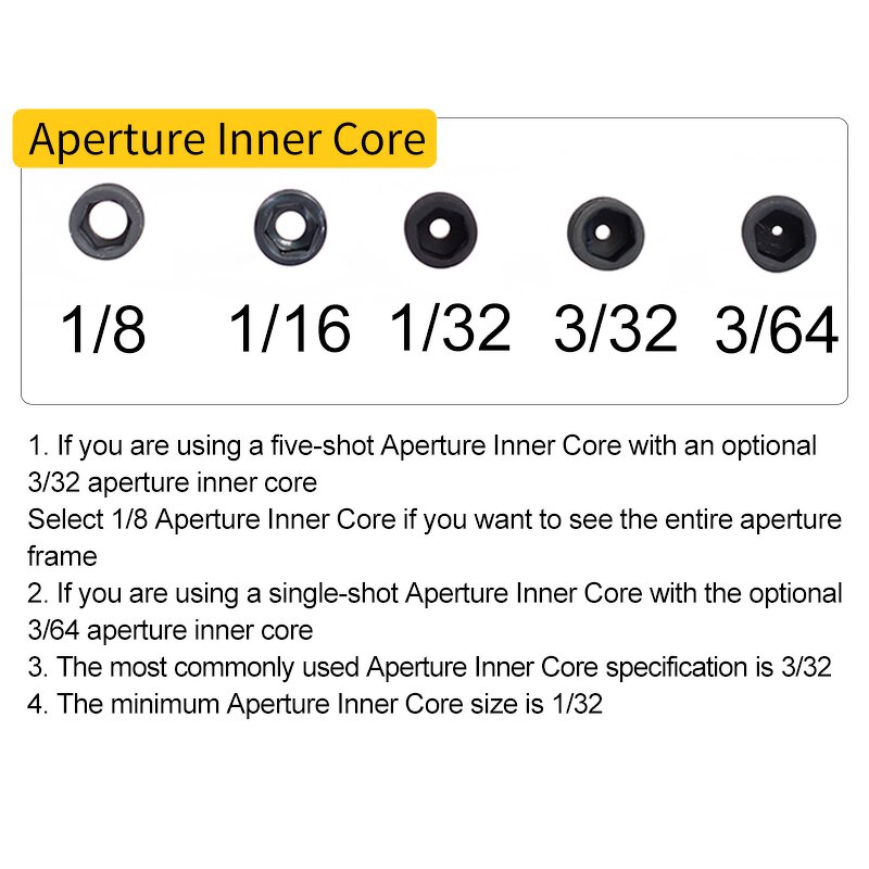 Peep Sight Factory - Compound Pully Bow Metal 37/45 Degree Clarifier Lens