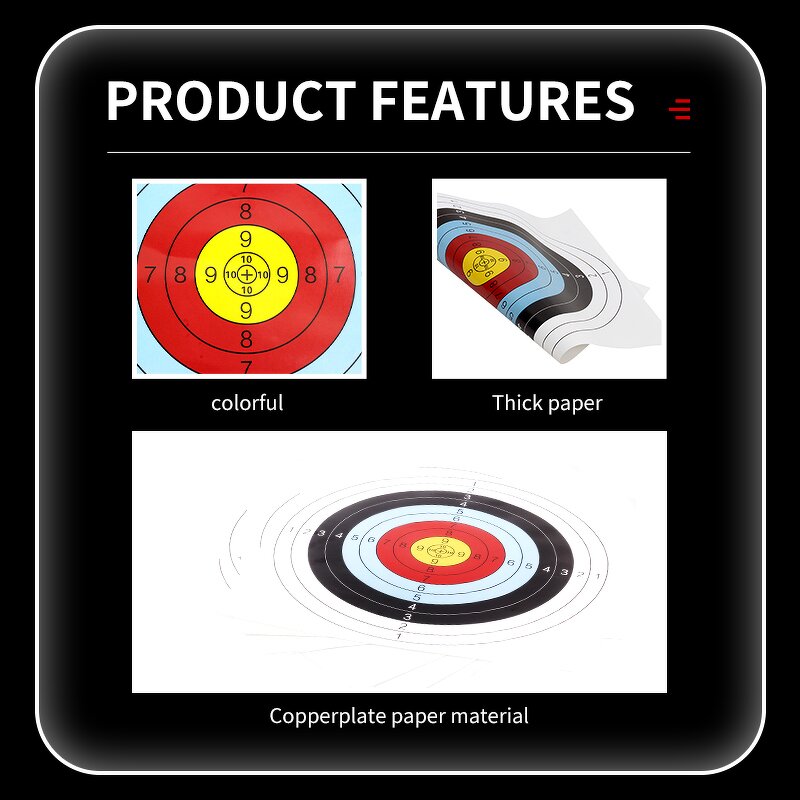 Face Paper Target Factory - 60cm Fixed Outdoor Traditional Recurve Hunting