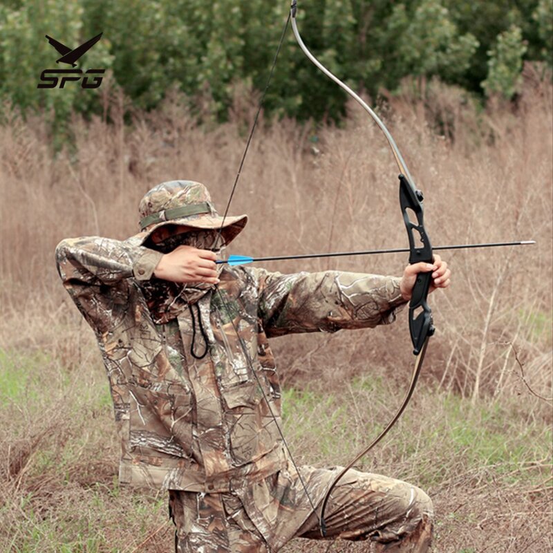 Recurve Bow Factory - Takedown Metal Riser Carbon Arrow Rest 30-50 Lbs