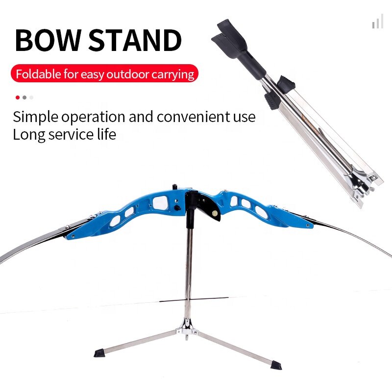 Recurve Bow Stand Factory - Foldable High Holder Takedown Longbow Fiberglass