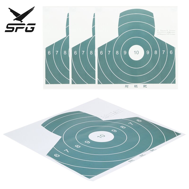 Paper Target Face Factory - Compound Recurve Standard Diameter 10 Rings