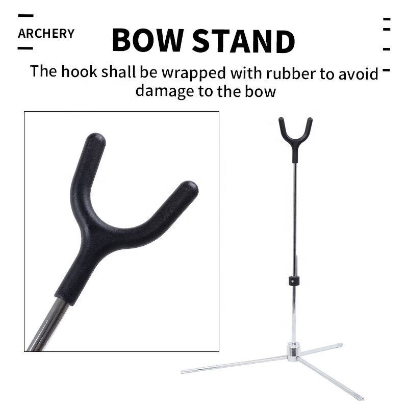 Recurve Bow Stand Factory - Foldable High Holder Takedown Longbow Fiberglass