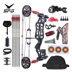 Compound Catapult Bow Factory - Steel Ball Dual-use Outdoor Carbon Arrow