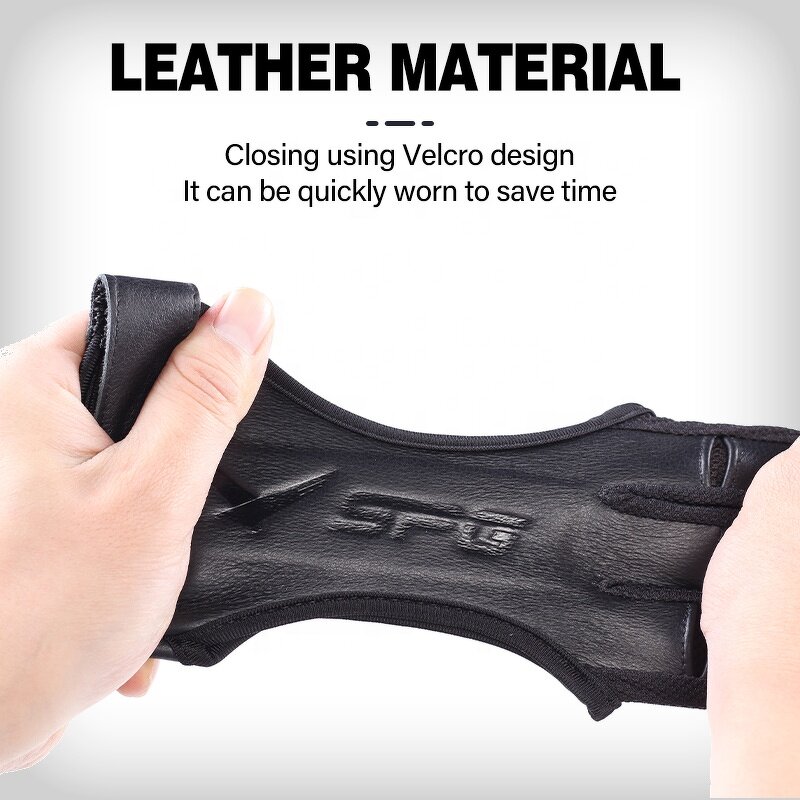 Hand Guard Factory - 3 Finger Leather Traditional Recurve Bow Deerskin