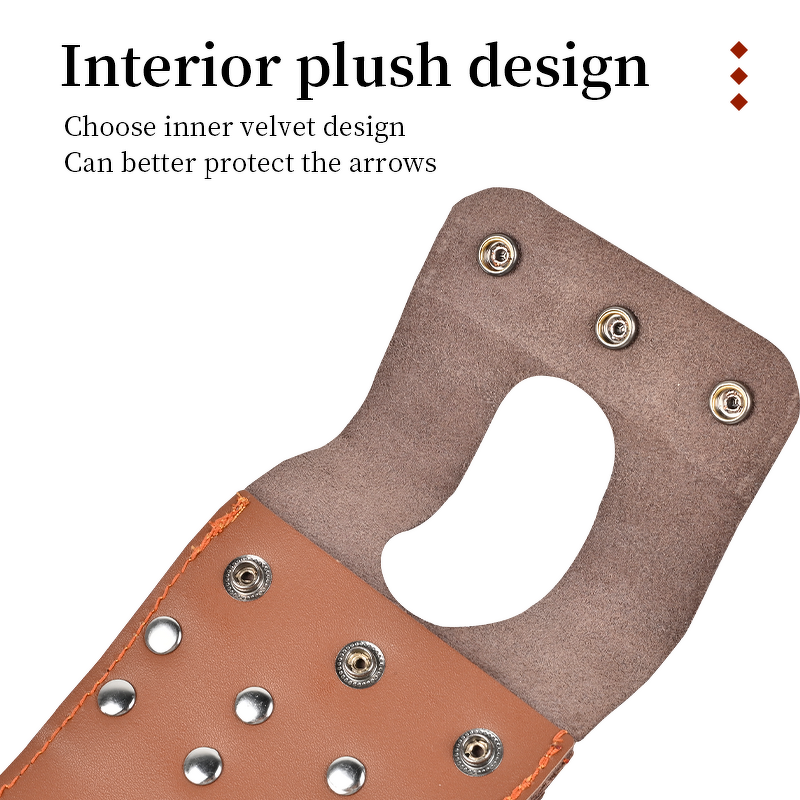 Arrow Quiver Factory - Leather Pocket Traditional Recurve Longbow Handmade