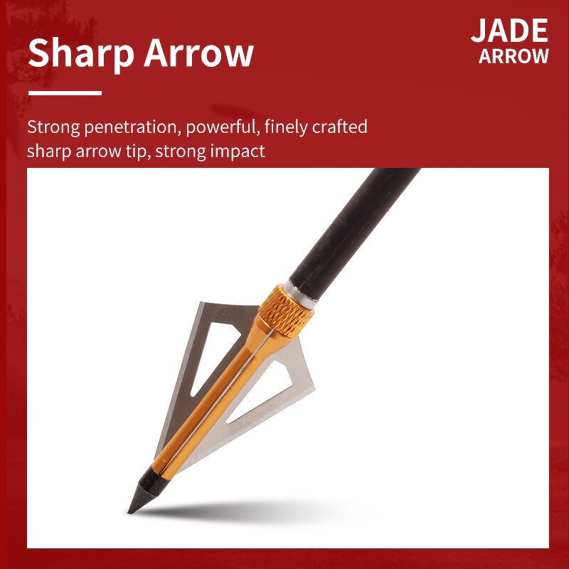 Arrowhead Factory - 100 Grain Stainless Steel 3 Blade Broadheads Tips