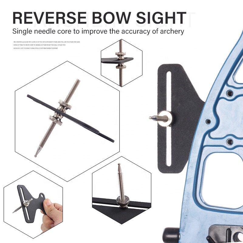Recurve Bow Sight Factory - Single Pin Takedown Longbow Metal Adjustable