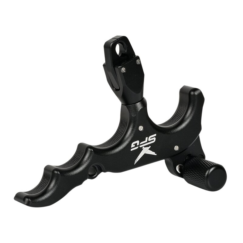 Bow Release Factory - 4 Finger Aluminum Alloy 360° Rotatable Caliper Thumb
