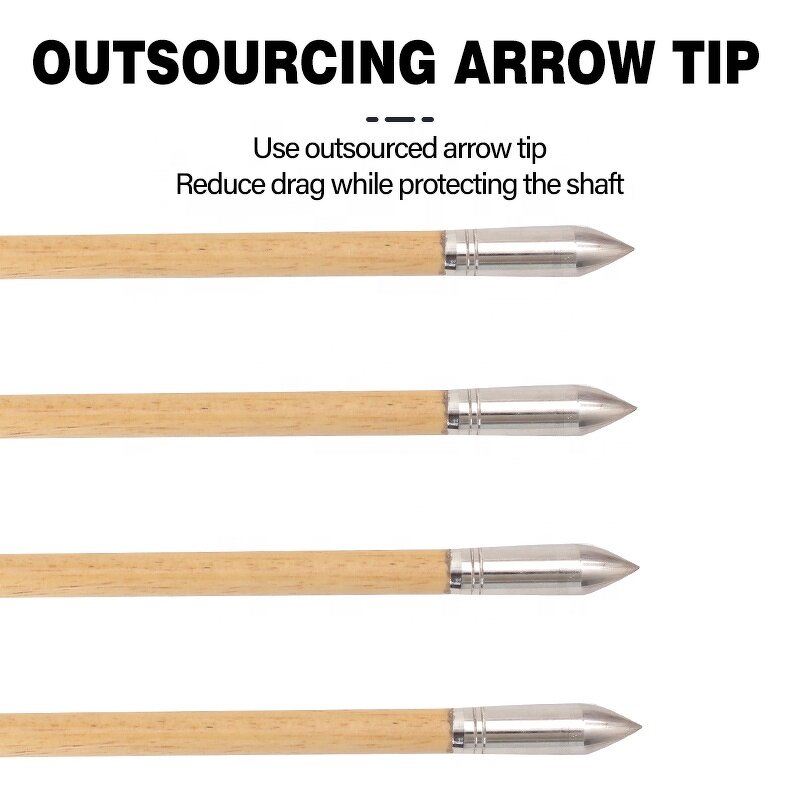 Wood Arrow Shafts Factory - 8 mm Traditional Hunting Mongolia Bow Tips