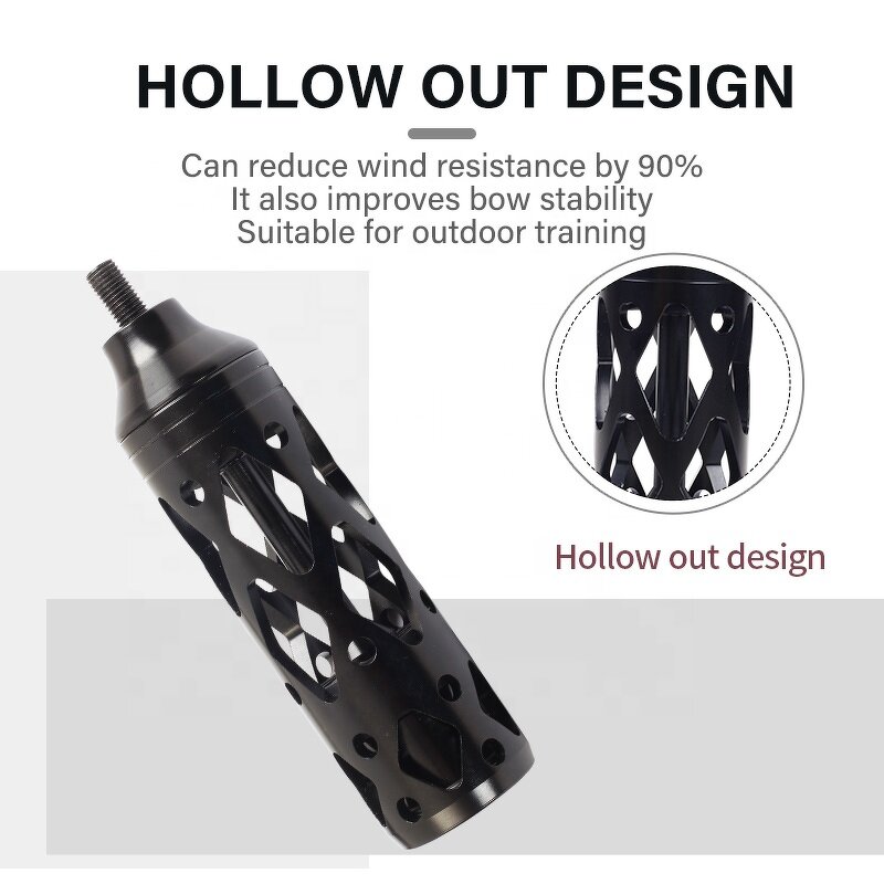Compound Bow Stabilizer Factory - 5'' Metal Adapter Weight Vibration Dampening