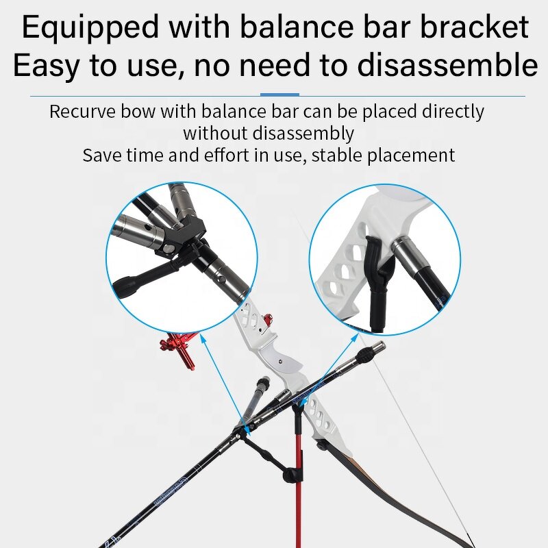 Bow Stand Factory - Recurve Compound 3 Legs Fiberglass Folding Holder