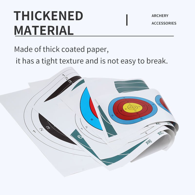 Paper Target Factory - Full Half Ring Range Compound Bow Hunting Shooting