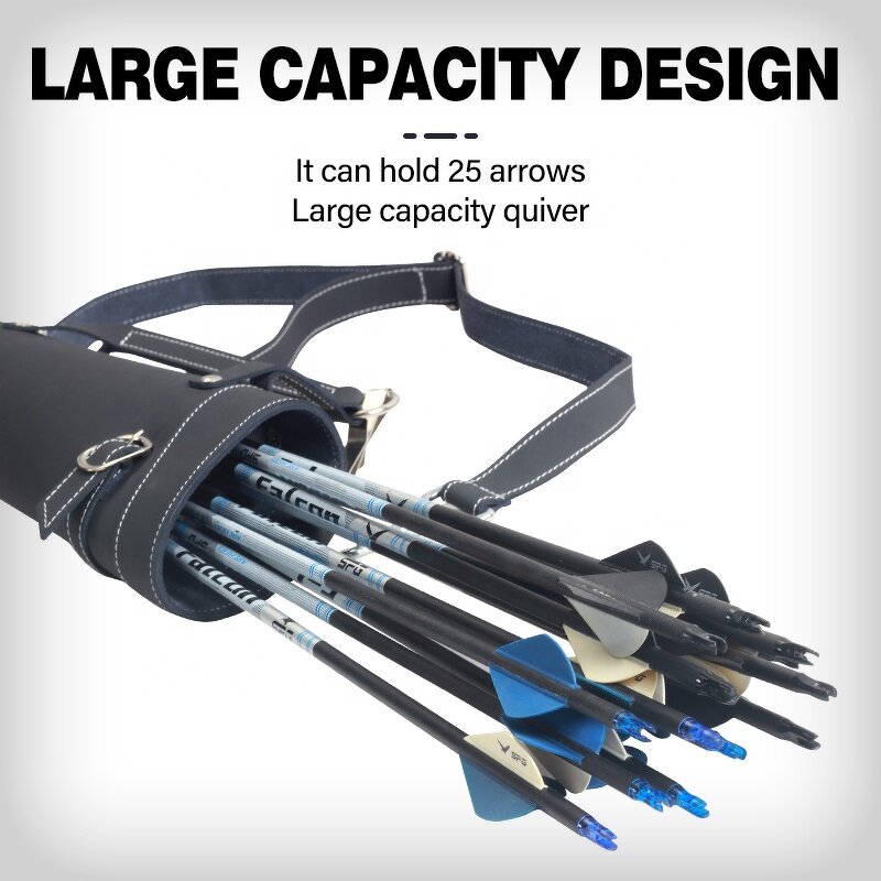 Arrow Bag Factory - Traditional Recurve Takedown Longbow Waist Leather Quiver