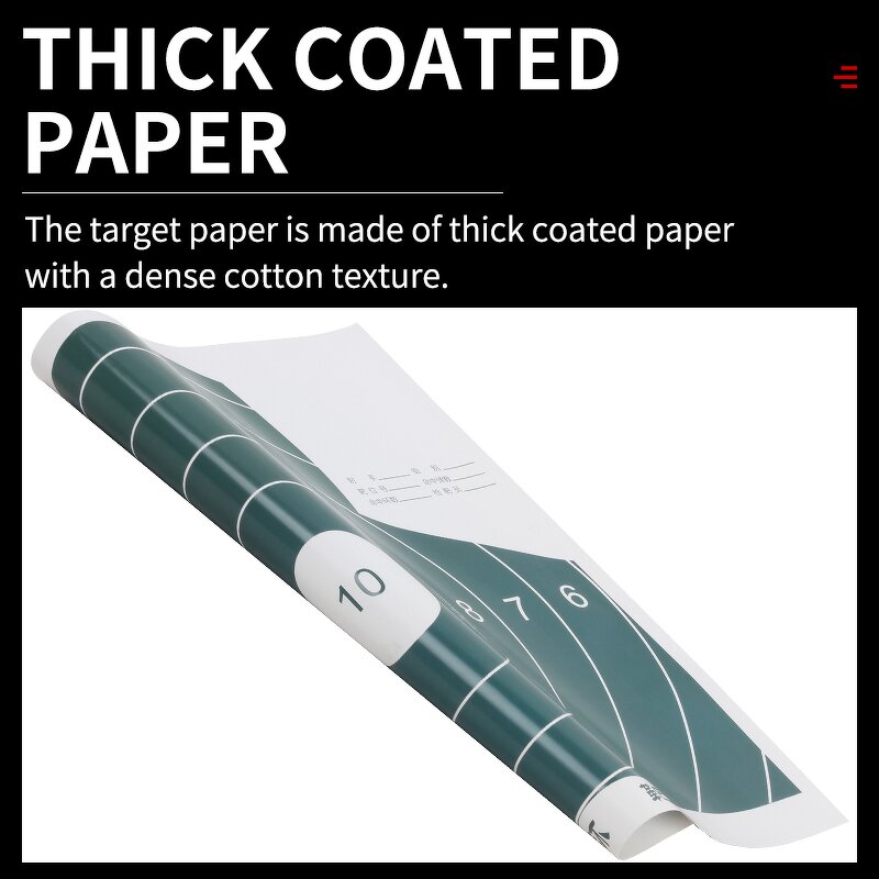 Paper Target Face Factory - Compound Recurve Standard Diameter 10 Rings