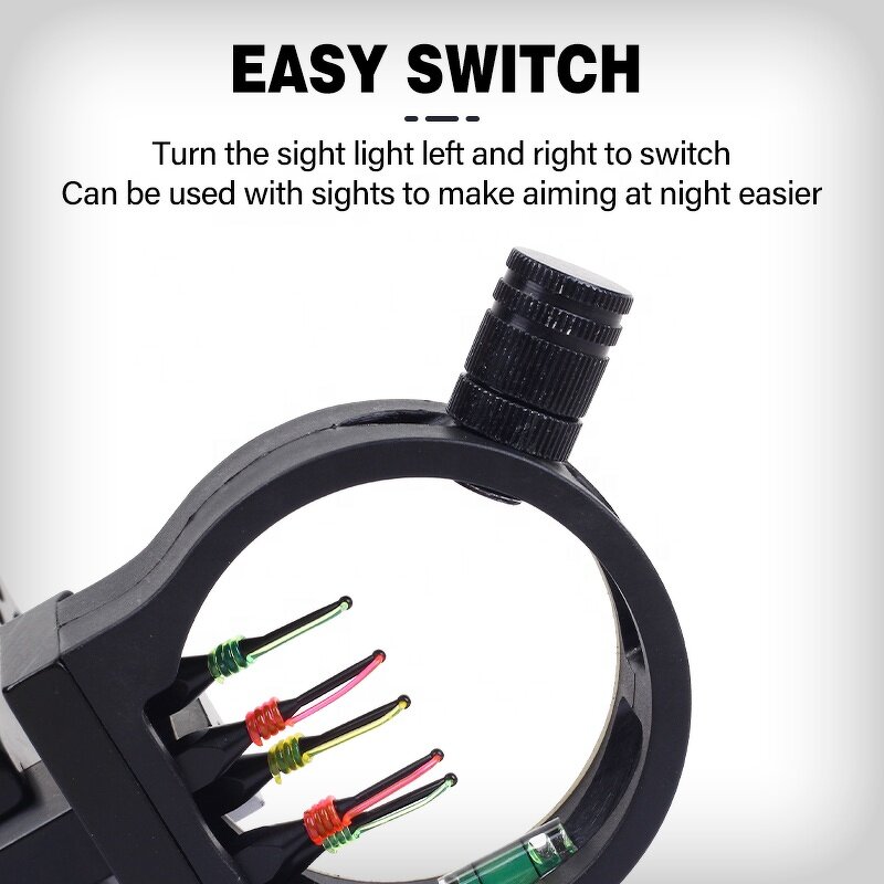 Bow Sight Light Factory - Compound Pulley 5 Pin 6/9mm LED Aluminium Alloy