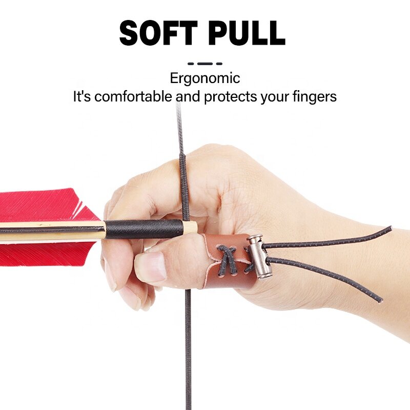 Finger Guard Factory - Leather Traditional Mongolian Longbow Handmade Cowhide