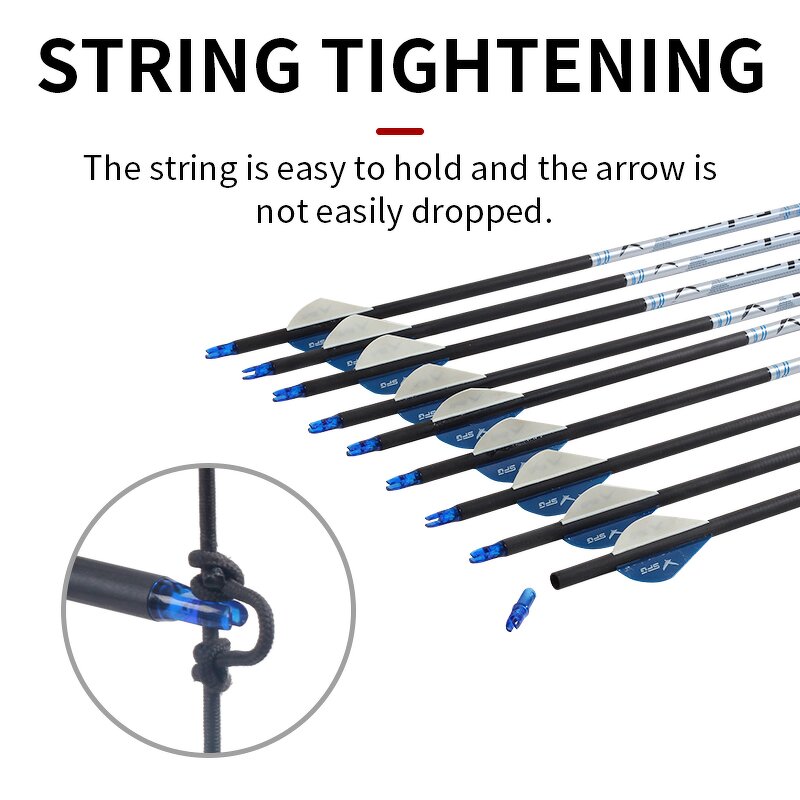 Arrow Nock Factory - 6.2 mm Carbon Fiber Arrows Plastic Insert Compound