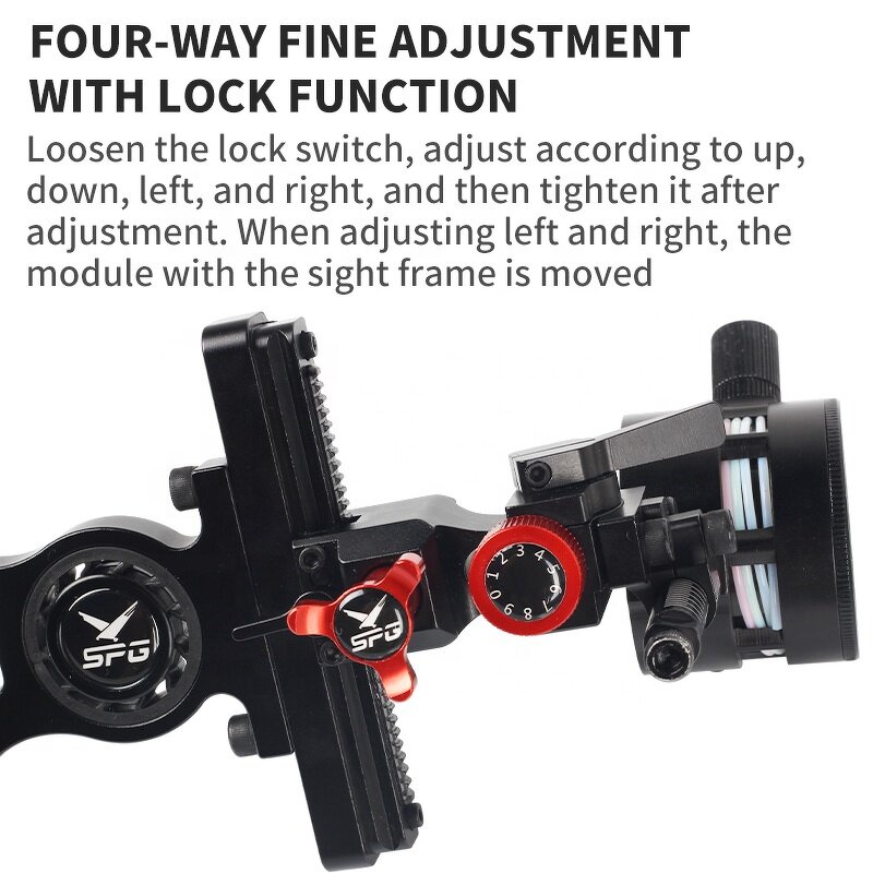 Single Pin Bow Sight Factory - Compound Adjustable Aluminum High Precision