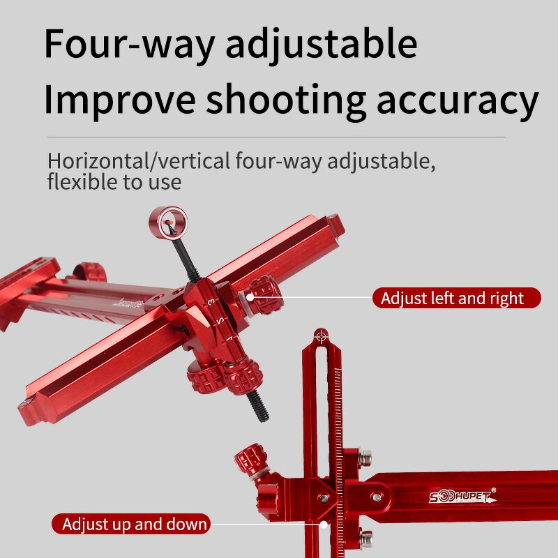 Recurve Bow Sight Factory - 9 Inch Aluminum T-Shaped Single Pin Adjustable