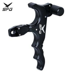 Bow Release Factory - 4 Finger Aluminum Alloy 360° Rotatable Caliper Thumb