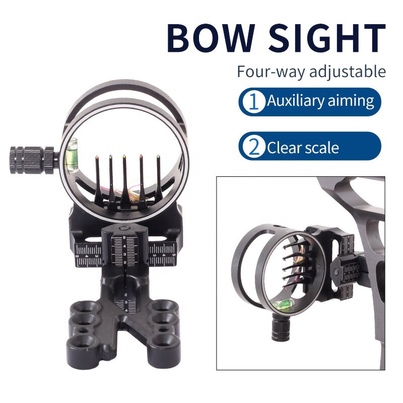 Compound Bow Sight Factory - Scope Adjustable Metal Hunting Professional
