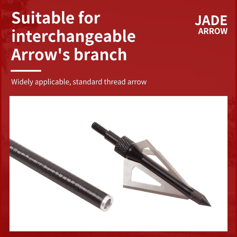 Arrowhead Factory - 100 Grain Stainless Steel 3 Blade Broadheads Tips