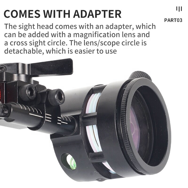 Single Pin Bow Sight Factory - Compound Adjustable Aluminum High Precision