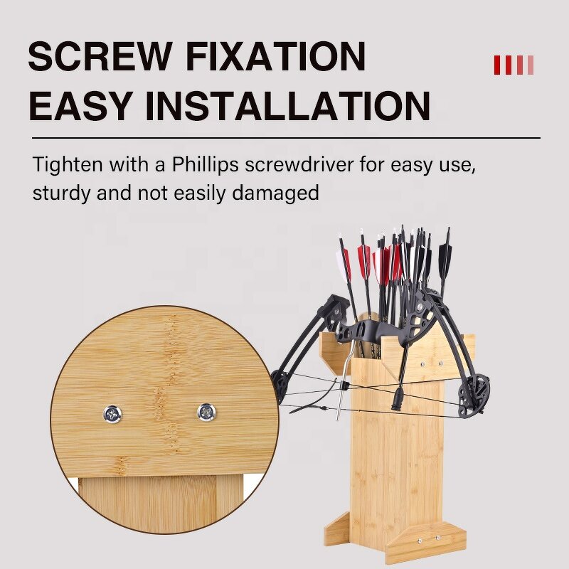 Recurve Bow Stand Factory - Hall Adjustable Holder Mongolian Longbow Bamboo