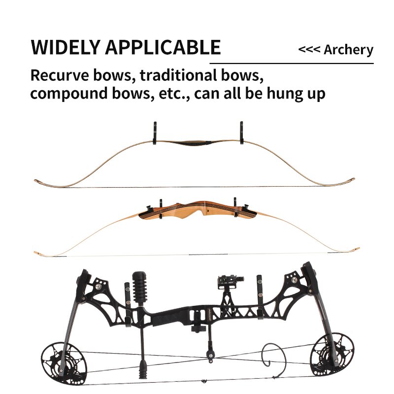 Bow Wall Mount Factory - Traditional Takedown Longbow Compound Bracks Rack