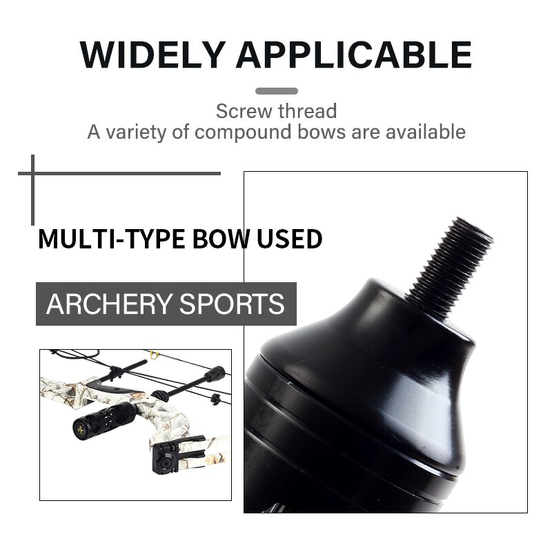 Compound Bow Stabilizer Factory - 5'' Metal Adapter Weight Vibration Dampening