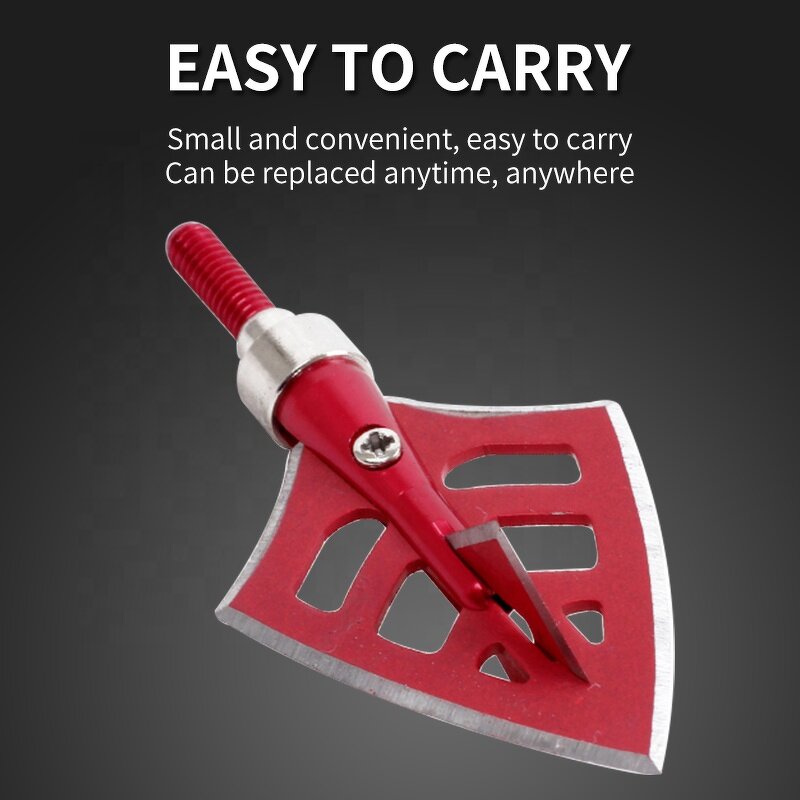 Hunting Broadheads Factory - 100 Grain Aluminium Alloy ID 6.2 mm Carbon