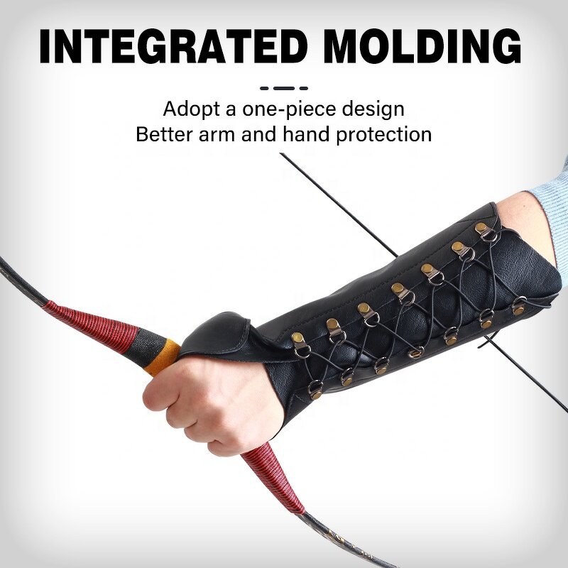 Arm Guard Factory - Traditional Recurve Bow Cowhide Leather Lightweight