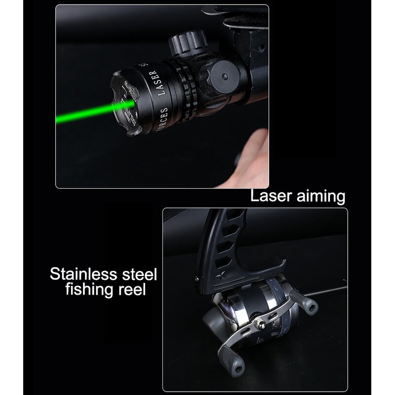 Lasers Sight Fishing Reel Factory - Stainless Steel Shooting Hunting Slingshot