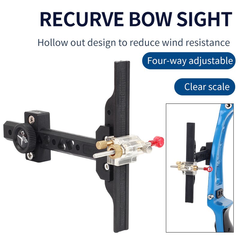 Recurve Bow Sight Factory - Scope Pin Takedown Hunting Metal Adjustable