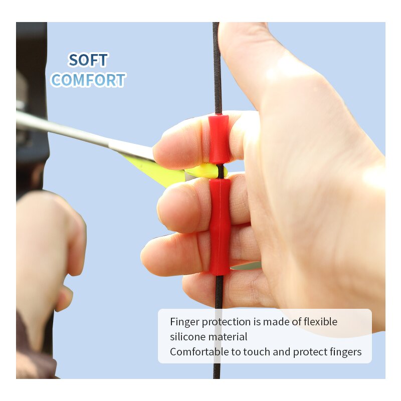 Finger Guard Saver Factory - Soft Silicone Traditional Recurve Bow Hunting