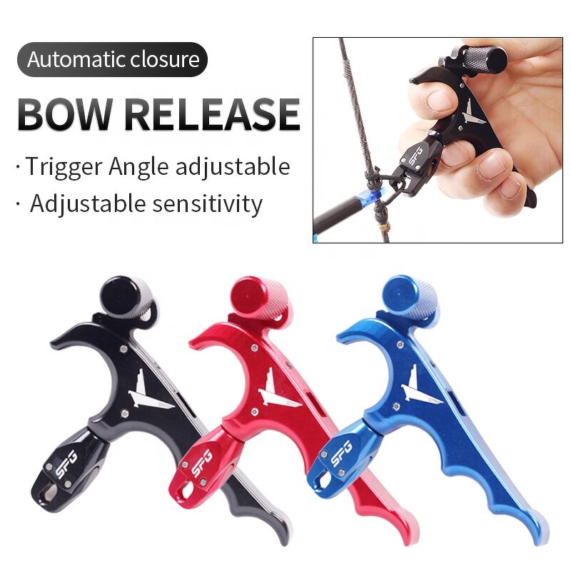 Bow Release Aid Factory - Compound Bow 3/4 Finger Adjustable Thumb Caliper