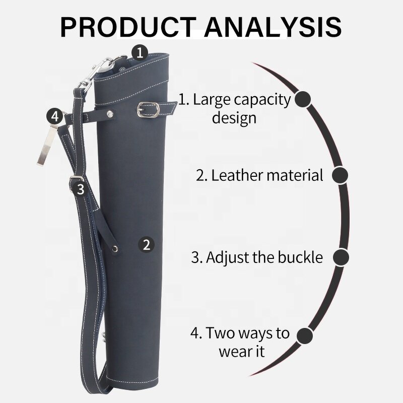 Arrow Bag Factory - Traditional Recurve Takedown Longbow Waist Leather Quiver