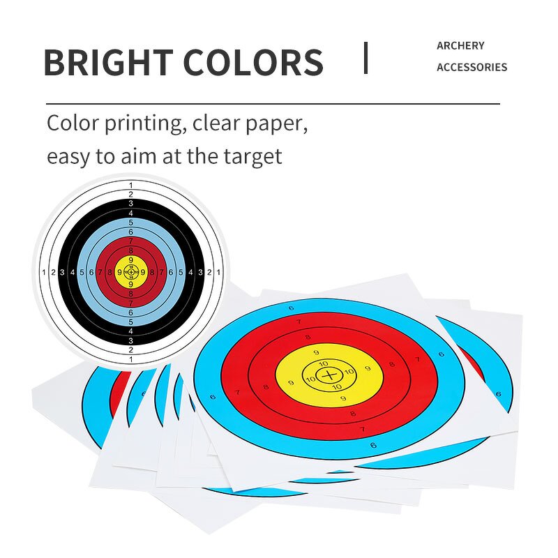 Paper Target Factory - Full Half Ring Range Compound Bow Hunting Shooting
